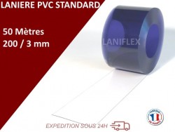Rouleau 50m lanière PVC grand froid-25° neutre 300x3mm