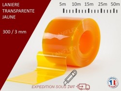 ROULEAU LANIERE TRANSPARENT PVC EP 3 LARG 1500 • France Caoutchouc