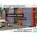 RIDEAU FIXE A LANIERES PVC SOUPLES