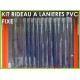 KIT RIDEAU A LANIERES PVC SOUPLES IGNIFUGE ANTI-FEU KIT RIDEAU PVC