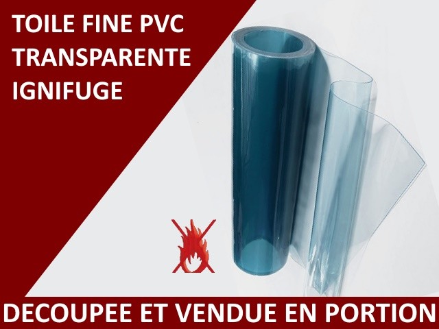 Plastique souple transparent PVC STANDARD, AU MÈTRE